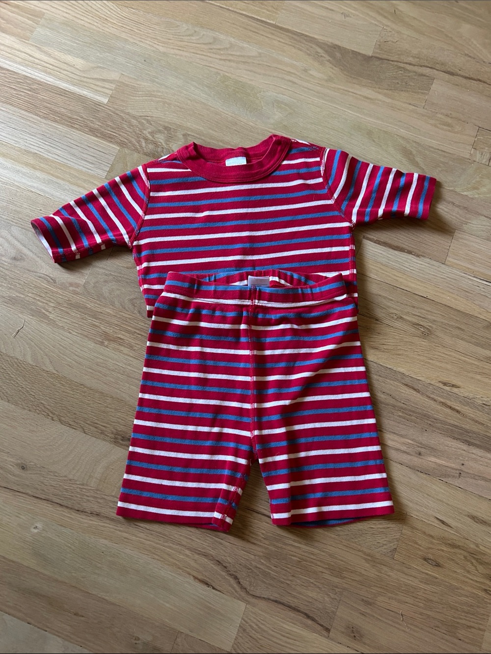 Hanna Andersson Red, Blue & White Striped Tee